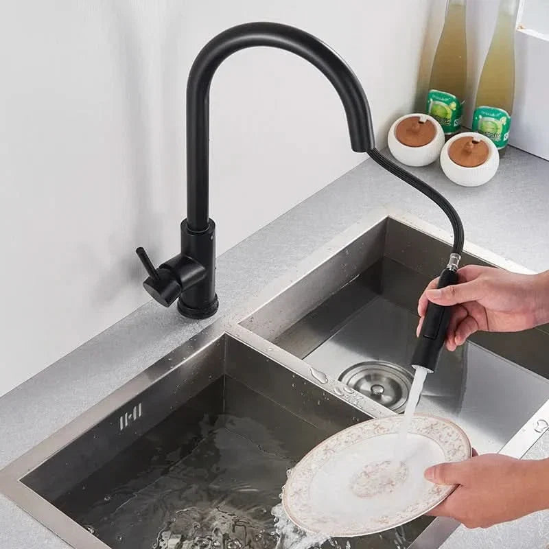 Touch Sensor Kitchen Faucet with Pull-Out Spray