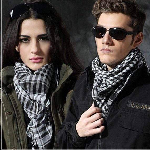 Traditional Keffiyeh Shemagh Head and Neck Scarf