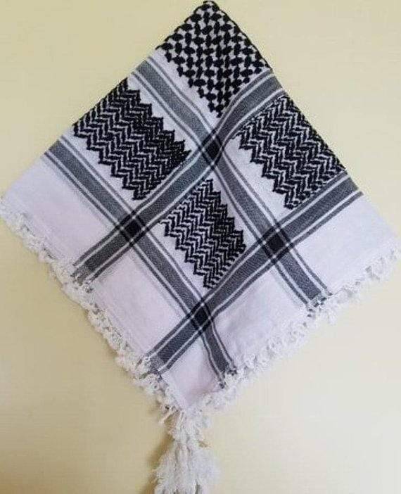Traditional Keffiyeh Shemagh Head and Neck Scarf