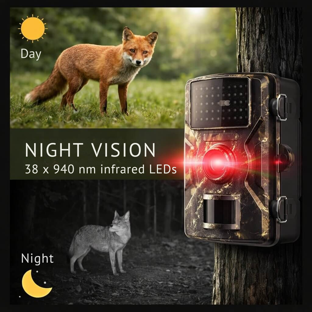 Trail Camera with Night Vision | Motion Detector | Weatherproof | WaldWächter