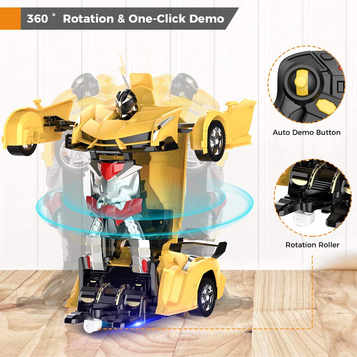 Transforming Robot RC Cars for Kids