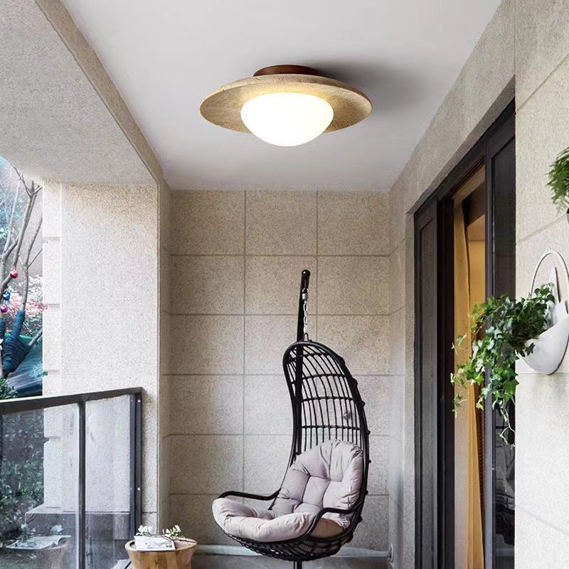 Travertine Round LED Ceiling Light - Minimalist Style - Contemporary Plafondlamp - Image 5