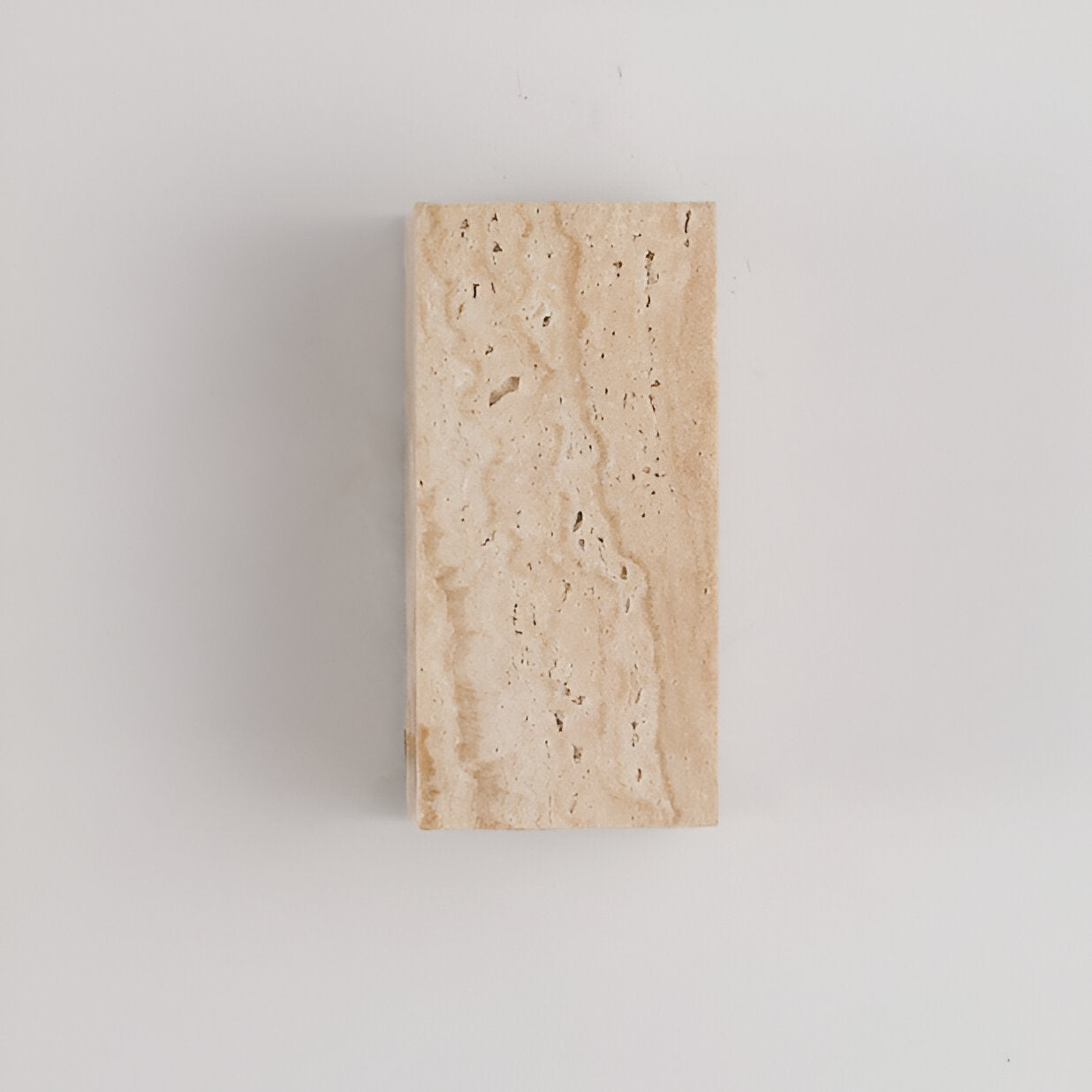 Travertine Stone Wall Sconce - Minimalist Up & Down LED Wall Light - Indoor/Outdoor Lighting - Image 6