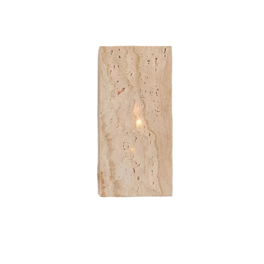 Travertine Stone Wall Sconce - Modern Minimalist LED Indoor/Outdoor Wall Light - Image 1