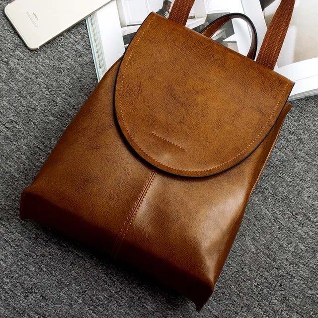 Trendy Leather Backpack for Women – Stylish, Versatile & Durable