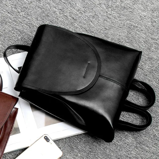 Trendy Leather Backpack for Women – Stylish, Versatile & Durable