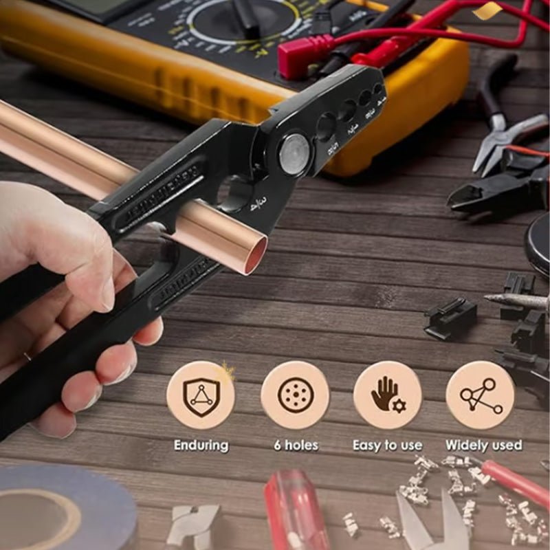 Tube Rounding Pliers | Durable Alloy, 6-Hole Design