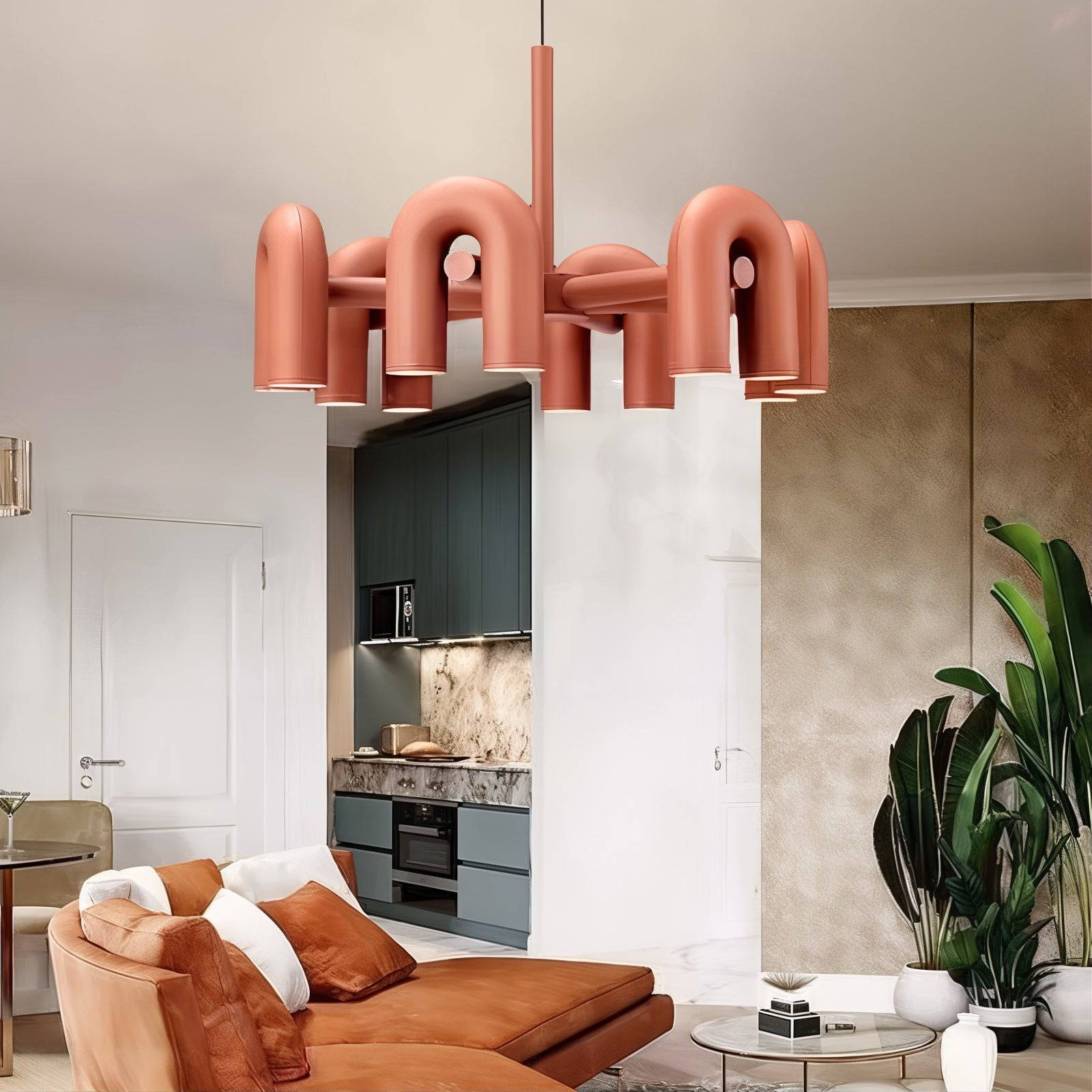 U-Shaped Iron LED Pendant Light - Modern Style - Home Decor - Image 2