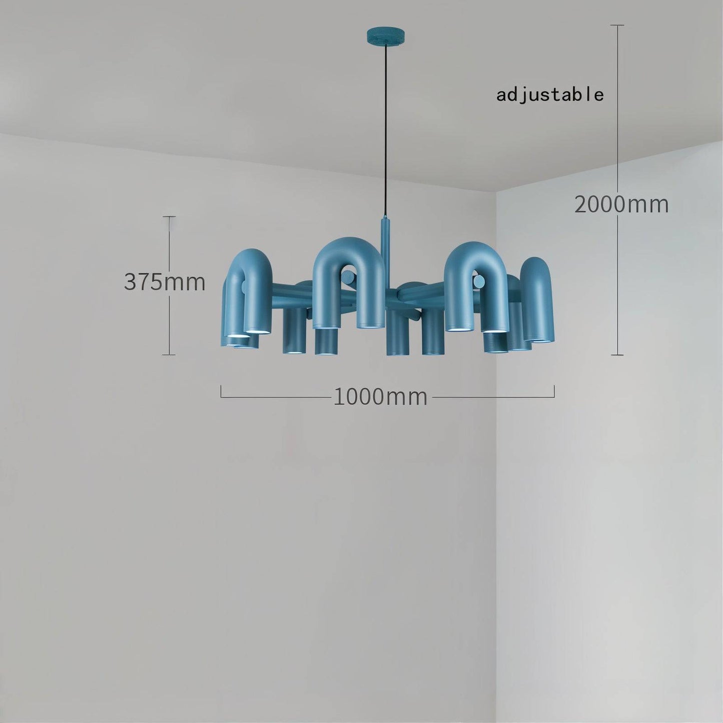 U-Shaped Iron LED Pendant Light - Modern Style - Home Decor - Image 23