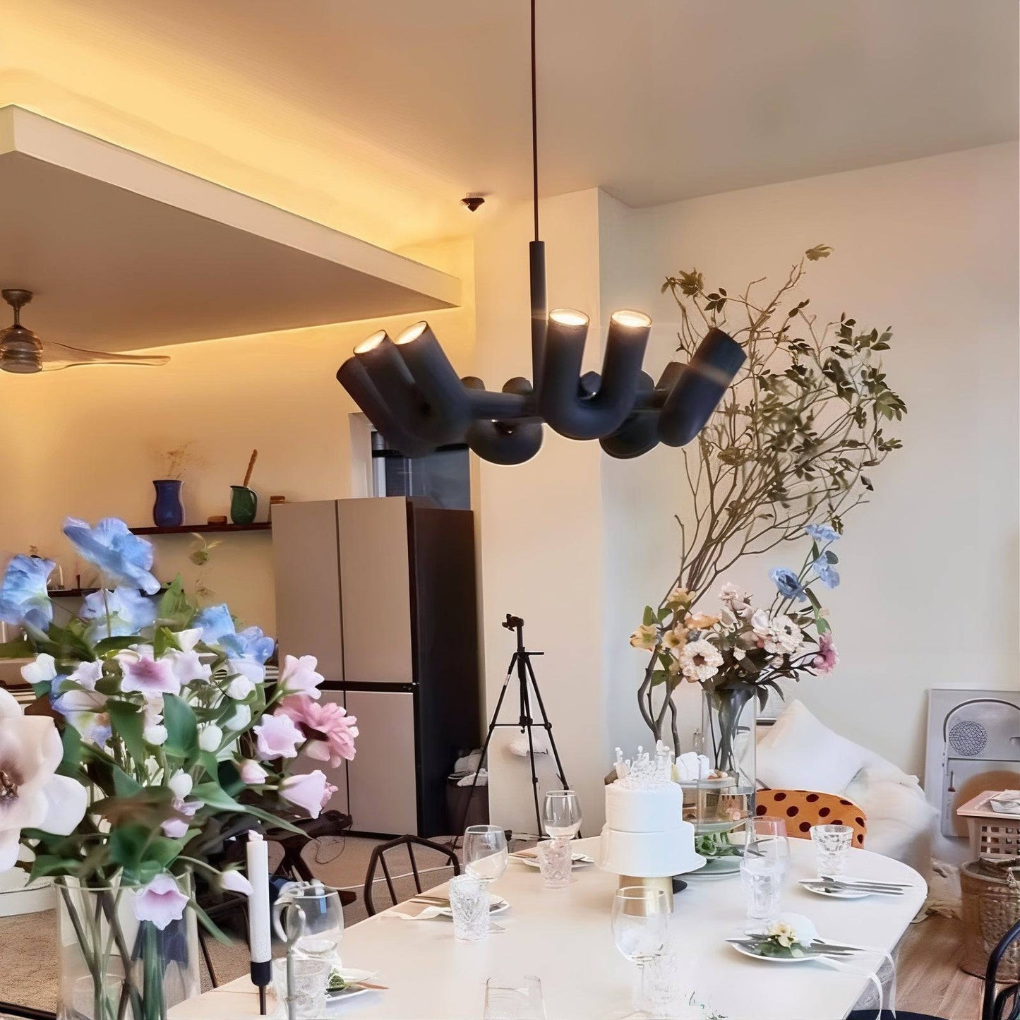 U-Shaped Iron LED Pendant Light - Modern Style - Home Decor - Image 3