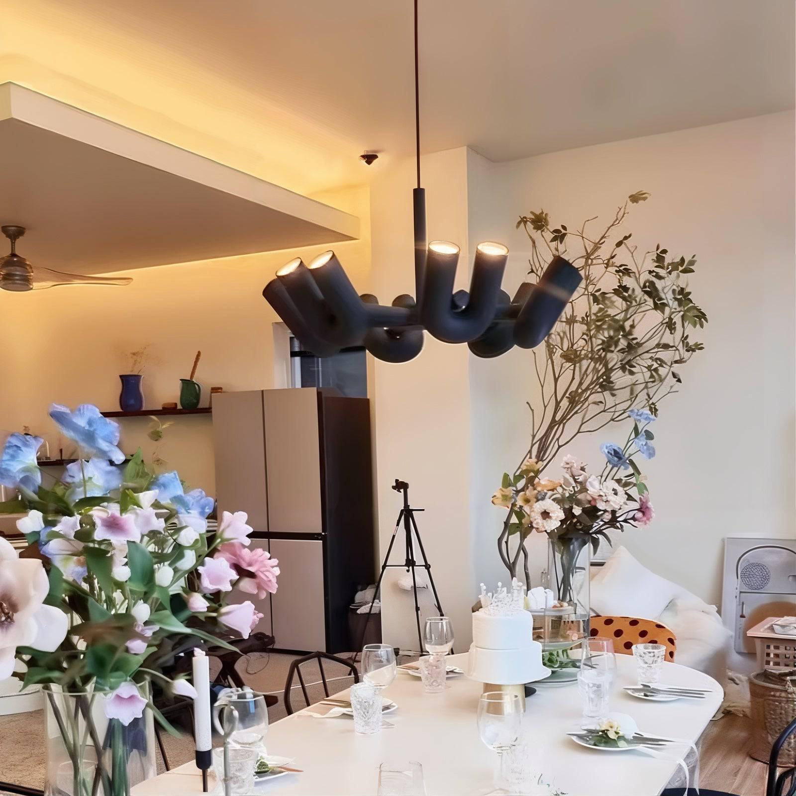 U-Shaped Iron LED Pendant Light - Modern Style - Home Decor - Image 3