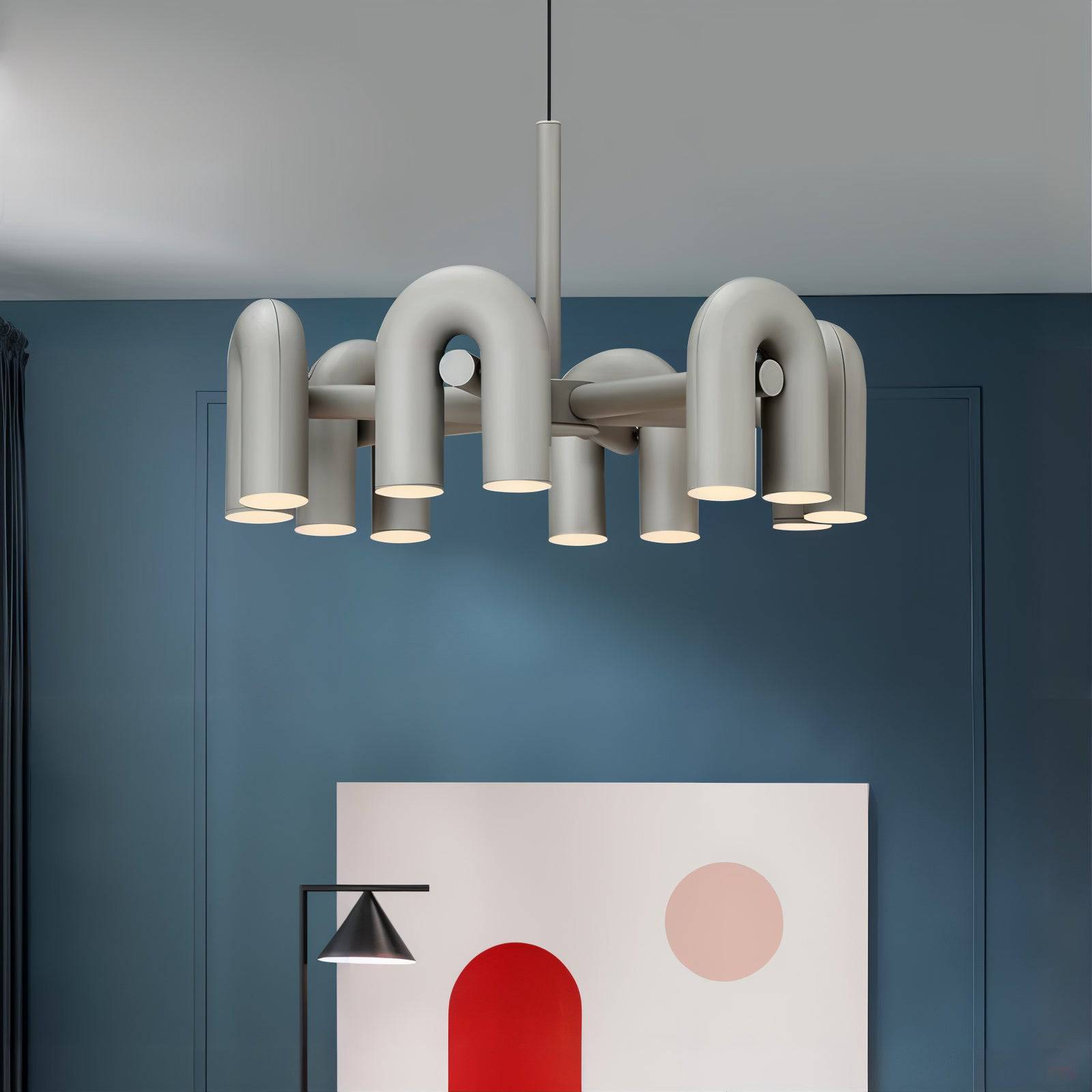U-Shaped Iron LED Pendant Light - Modern Style - Home Decor - Image 4