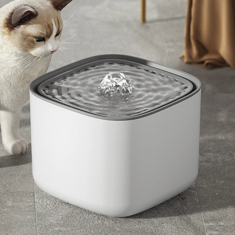 Ultra-Quiet Pet Water Fountain - 3L Capacity | BPA-Free Material