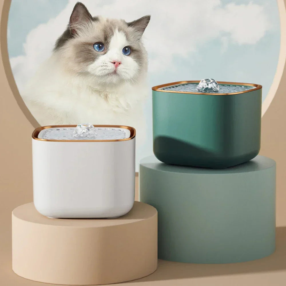 Ultra-Quiet Pet Water Fountain - 3L Capacity | BPA-Free Material