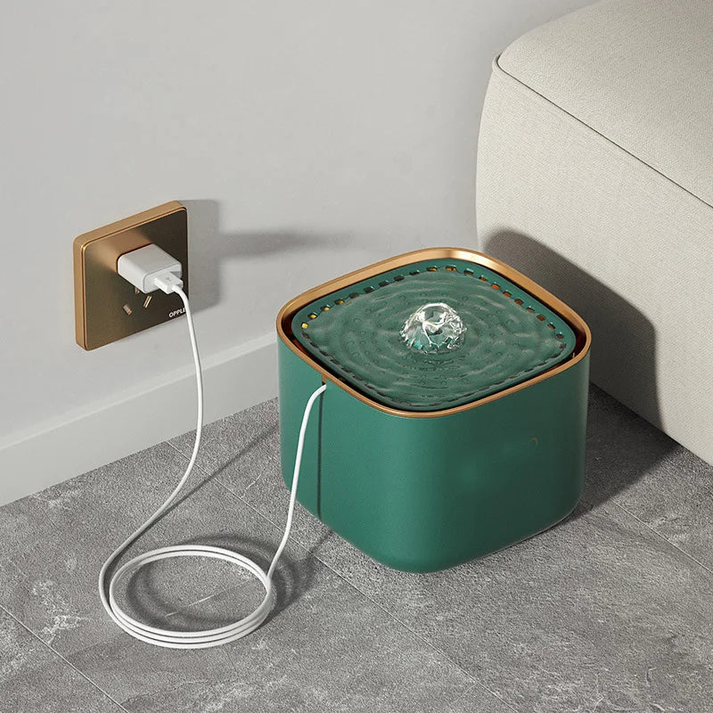 Ultra-Quiet Pet Water Fountain - 3L Capacity | BPA-Free Material