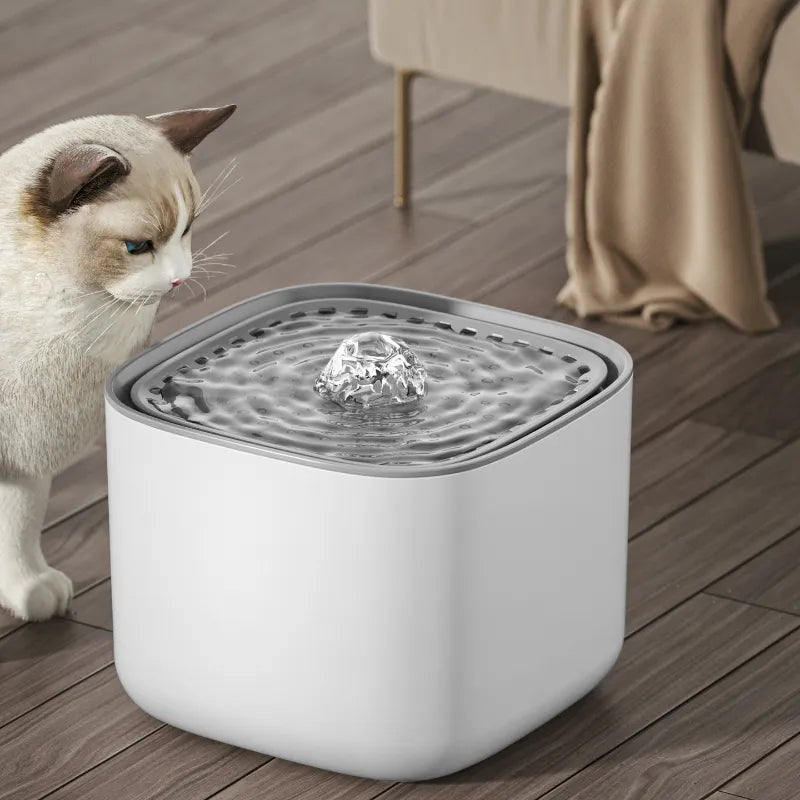 Ultra-Quiet Pet Water Fountain - 3L Capacity | BPA-Free Material