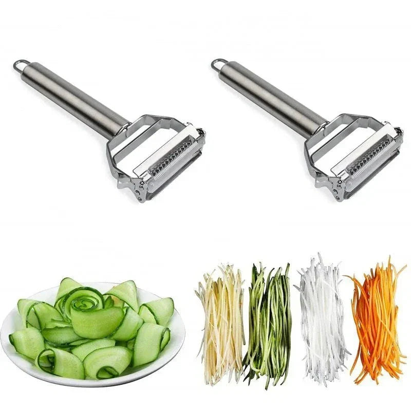 Ultra-Sharp Stainless Steel Multifunction Vegetable Slicer & Julienne Peeler Potato Carrot Grater