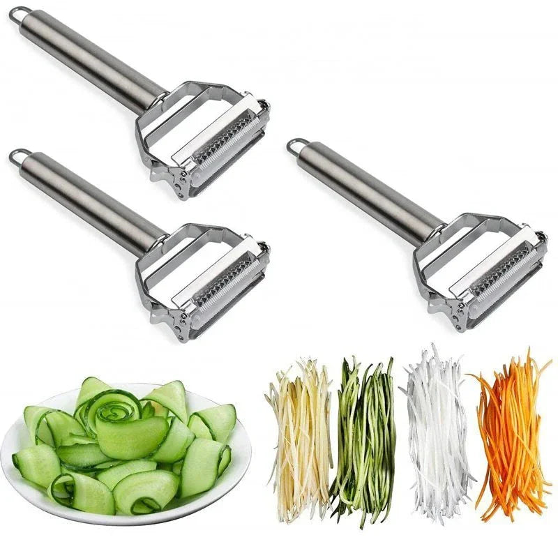 Ultra-Sharp Stainless Steel Multifunction Vegetable Slicer & Julienne Peeler Potato Carrot Grater