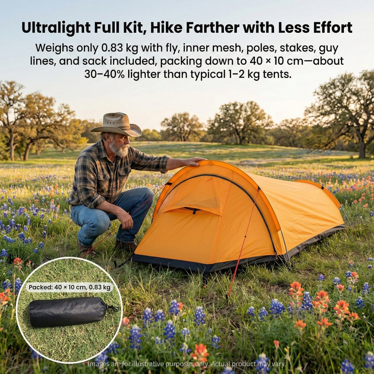 Ultralight Bivy Tent for Backpacking & Camping