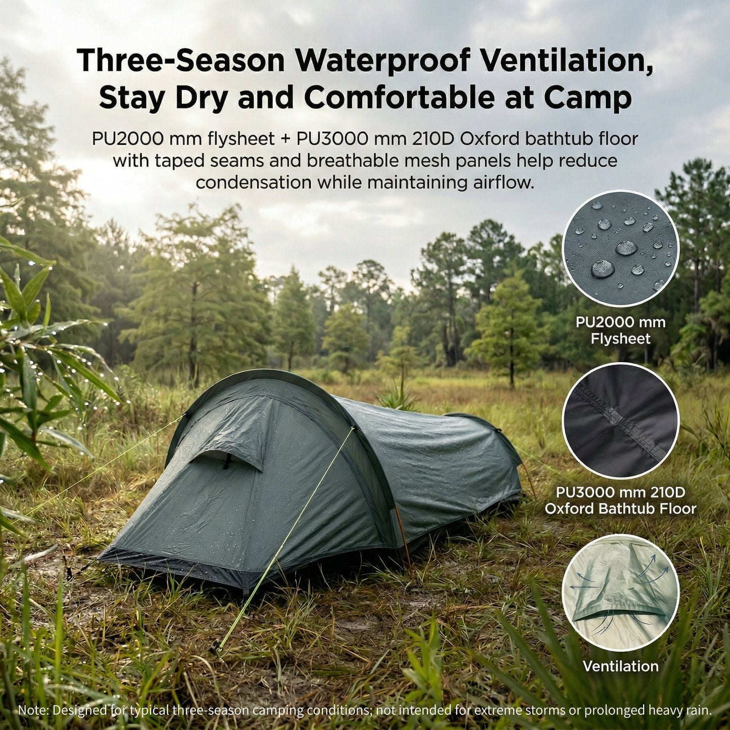 Ultralight Bivy Tent for Backpacking & Camping