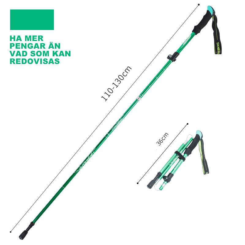 Ultralight Collapsible Aluminum Outdoor Trekking Pole