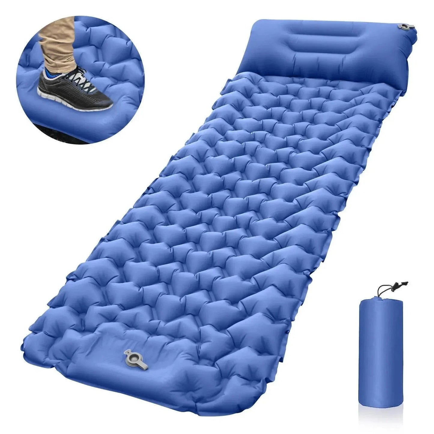 Ultralight Inflatable Camping Mattress with Built-In Pump