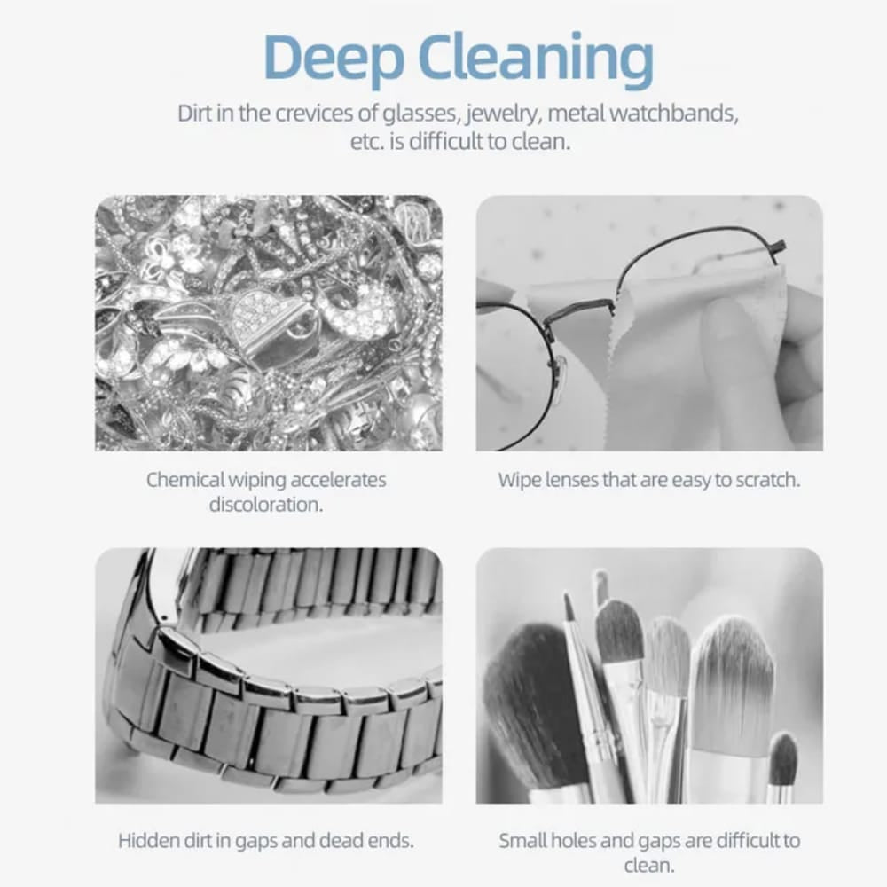 Ultrasonic Jewelry and Glasses Cleaner