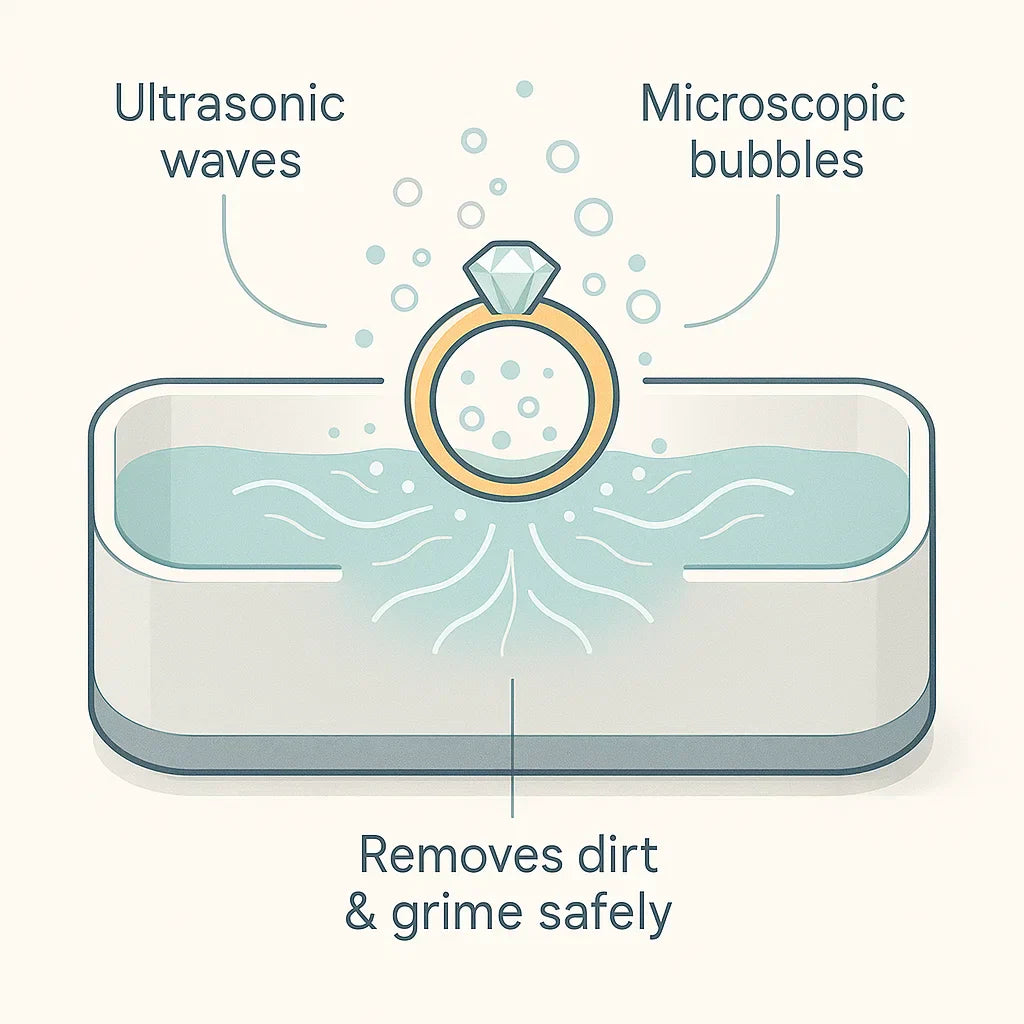 Ultrasonic Jewelry, Glasses, and Watch Cleaner Device