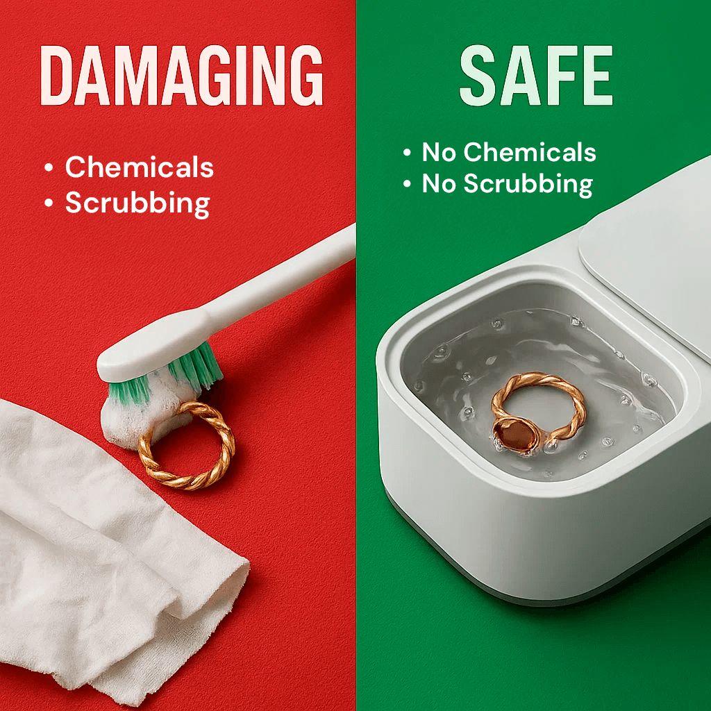 Ultrasonic Jewelry, Glasses, and Watch Cleaner Device