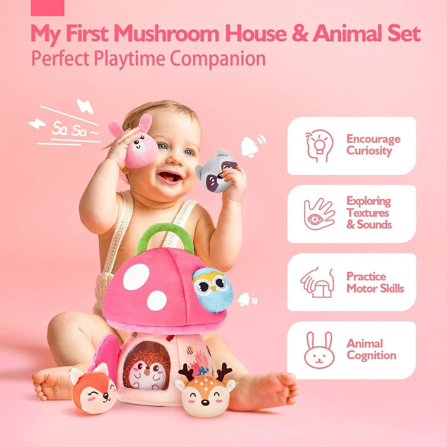 Unisex Forest Sensory Plush Toy