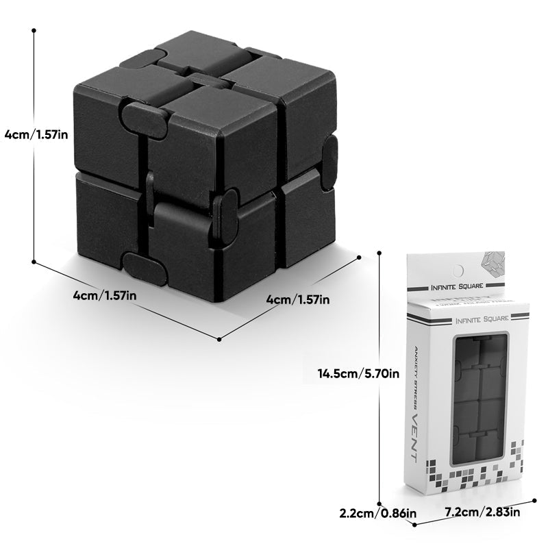 Unisex Infinity Fidget Stress Relief Cube Toy