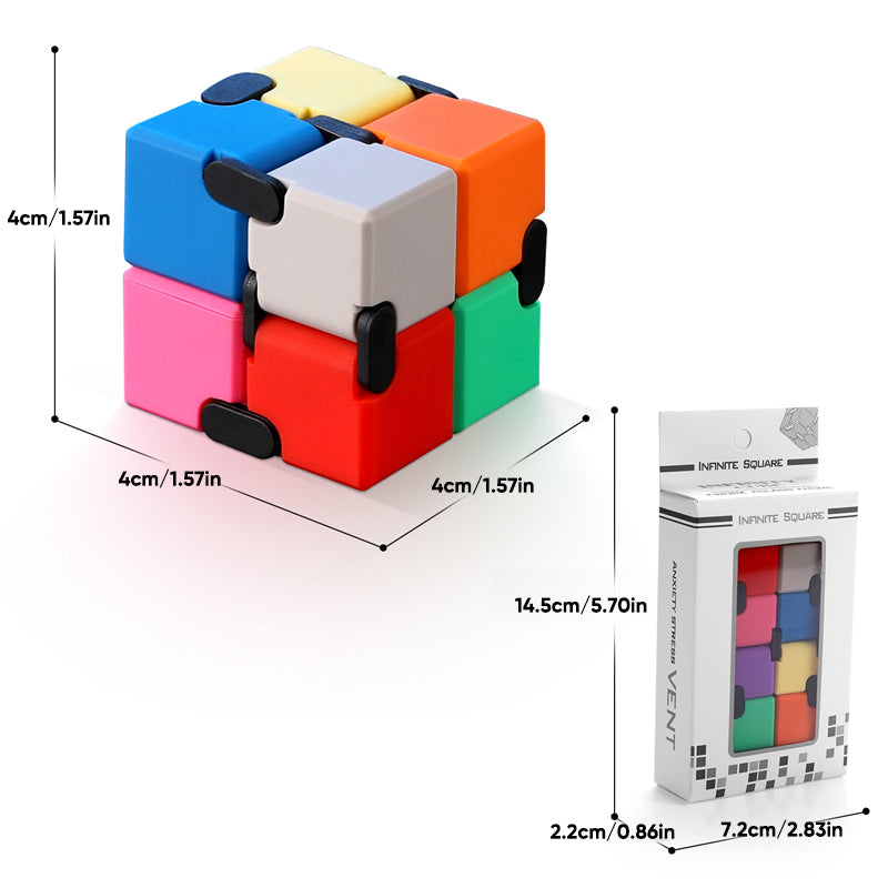 Unisex Infinity Fidget Stress Relief Cube Toy