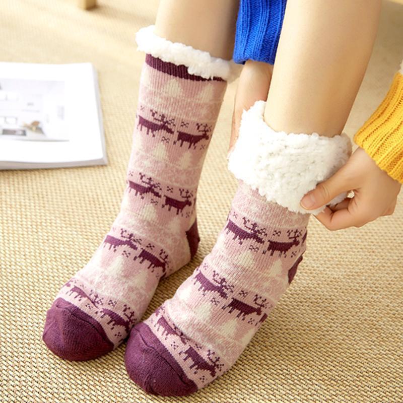 Unisex Slipper Socks with Non-Slip Sole – Warm and Cosy