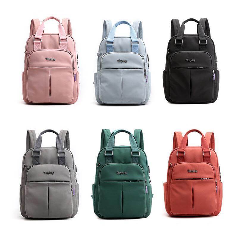 Unisex Waterproof Multifunction Backpack with USB Charging Port