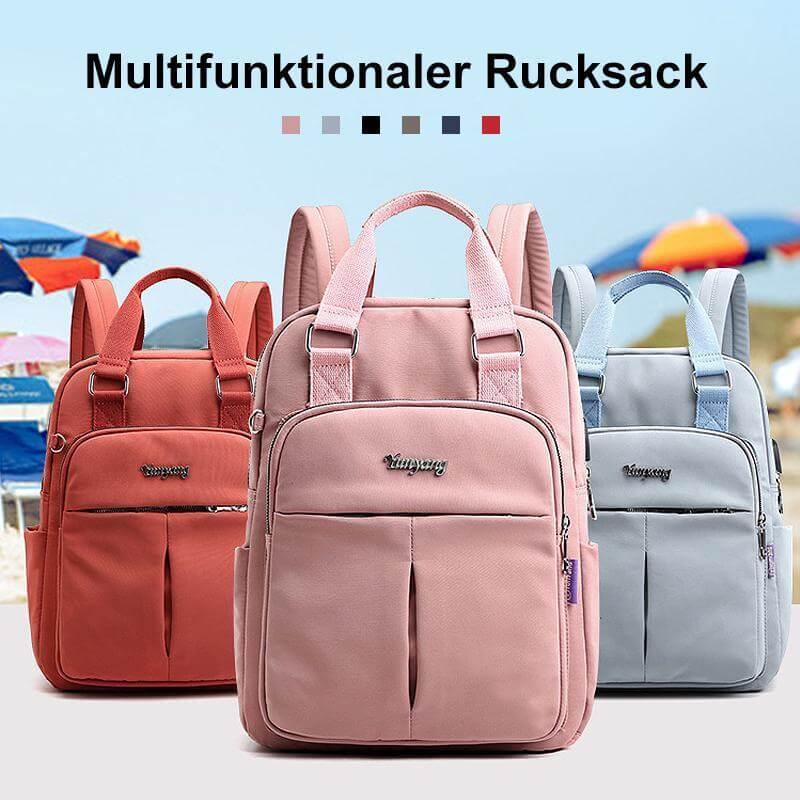 Unisex Waterproof Multifunction Backpack with USB Charging Port