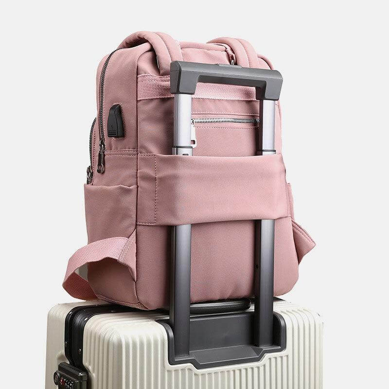 Unisex Waterproof Multifunction Backpack with USB Charging Port