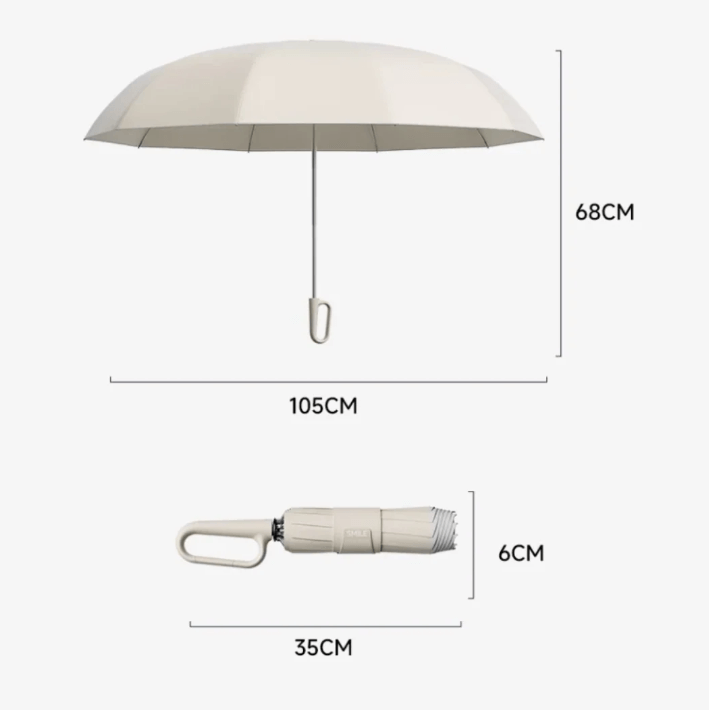Unisex Windproof Umbrella with Reflectors