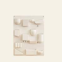 Versatile Wall Organiser Rack - Contemporary Home Decor - Plastic Panel 68 x 52 cm