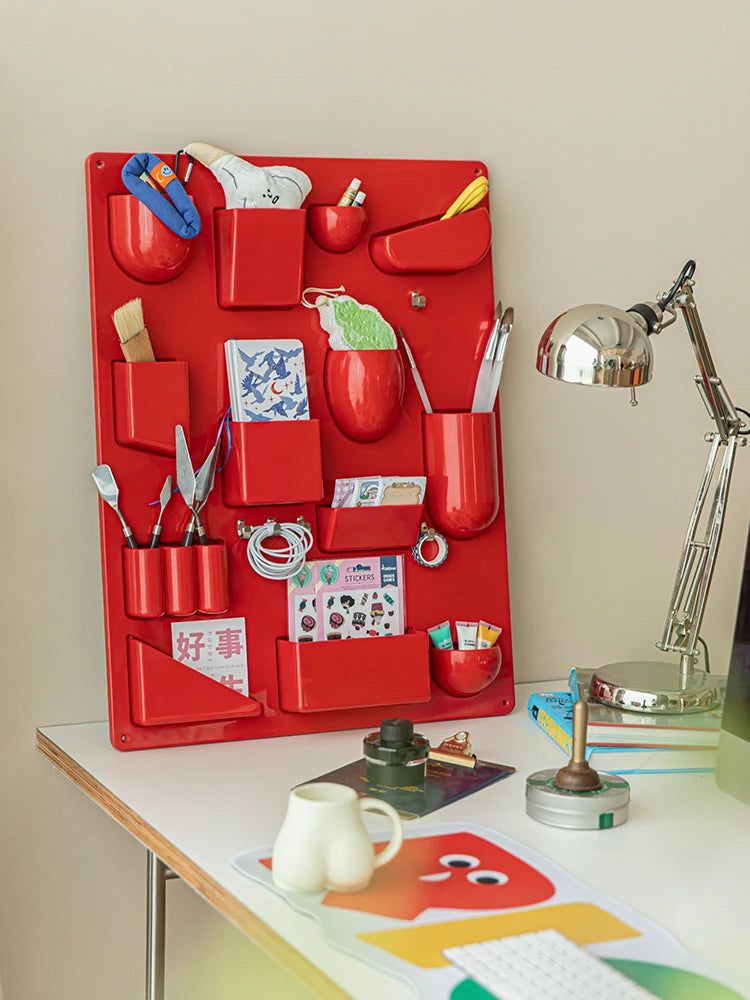 Versatile Wall Organiser Rack - Contemporary Home Decor - Plastic Panel 68 x 52 cm - Image 3