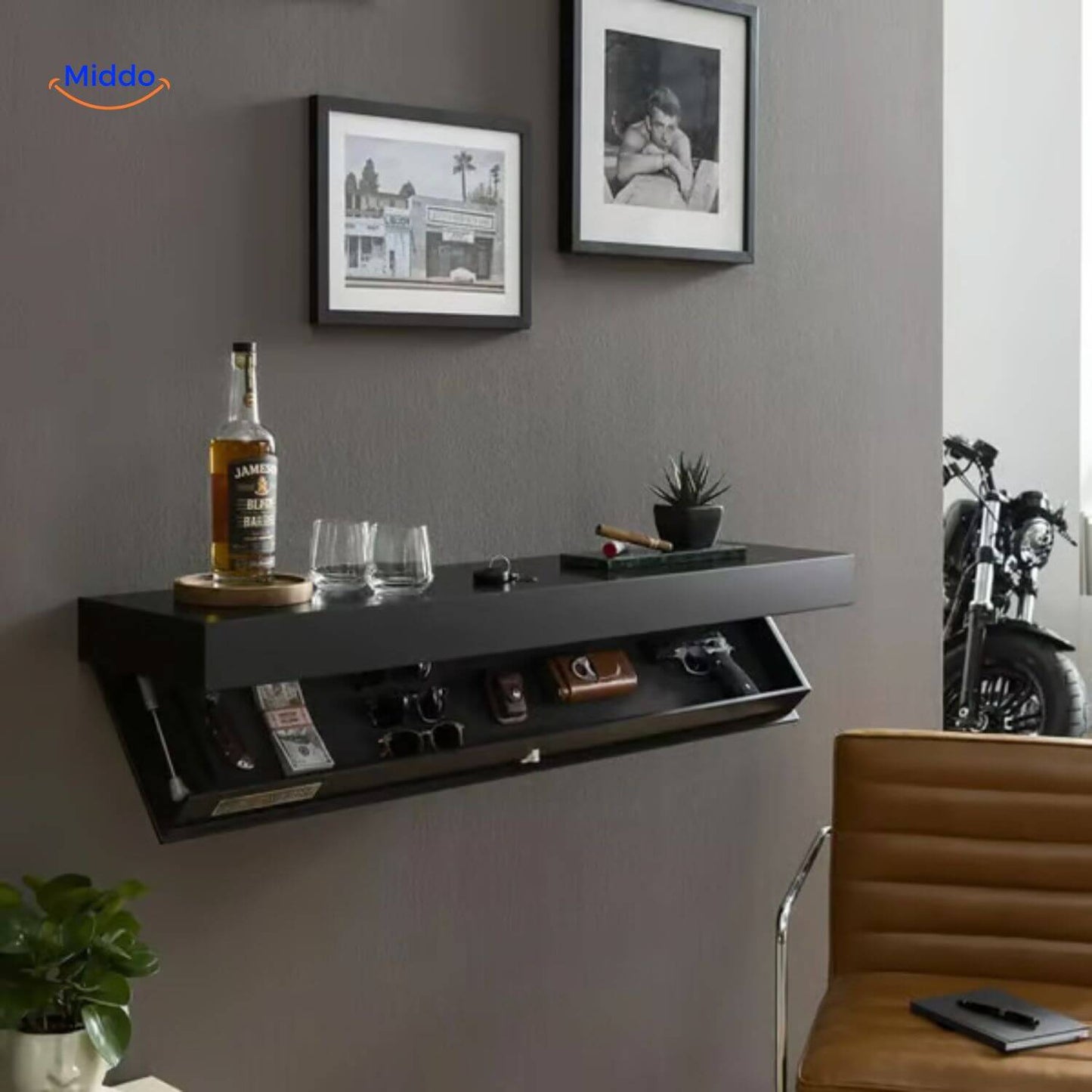 Vinaluxe Shelf | Floating Wall Shelf with Modern Look & Smart Storage