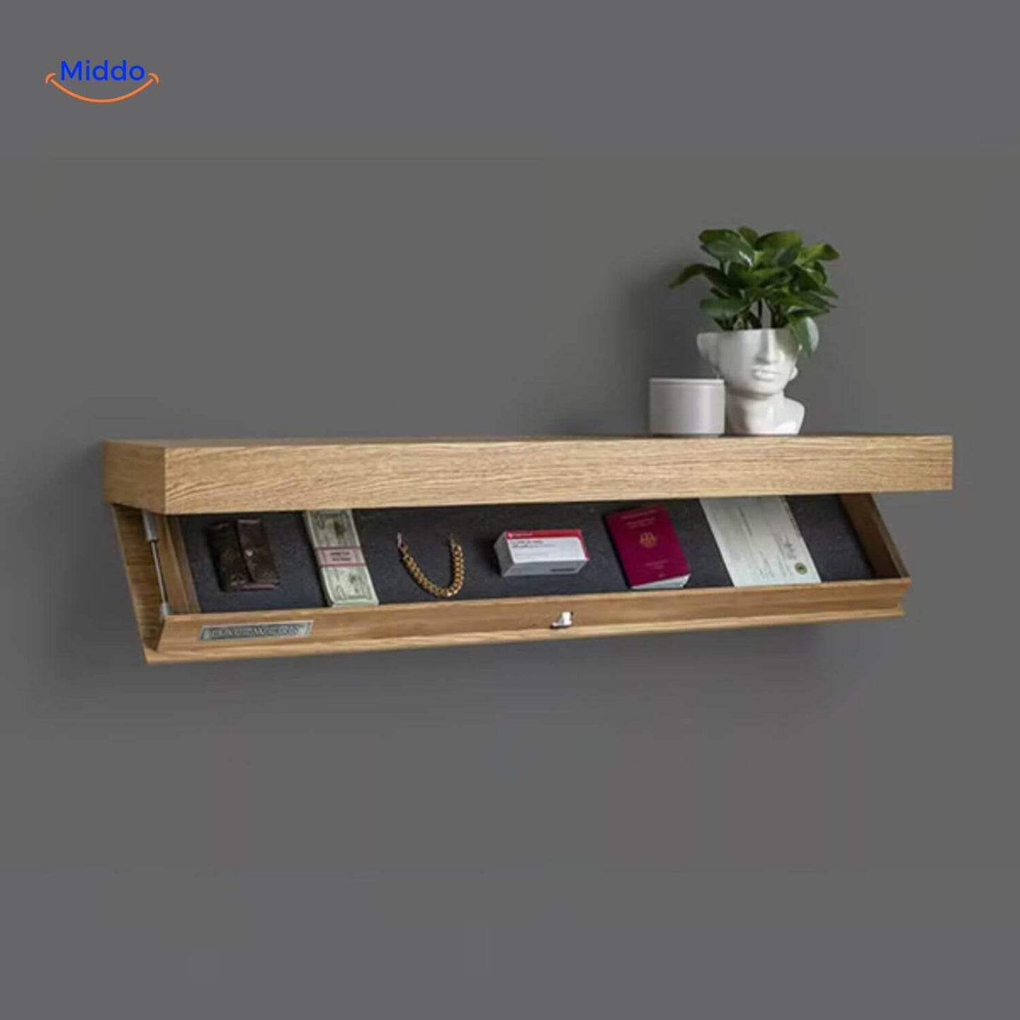 Vinaluxe Shelf | Floating Wall Shelf with Modern Look & Smart Storage