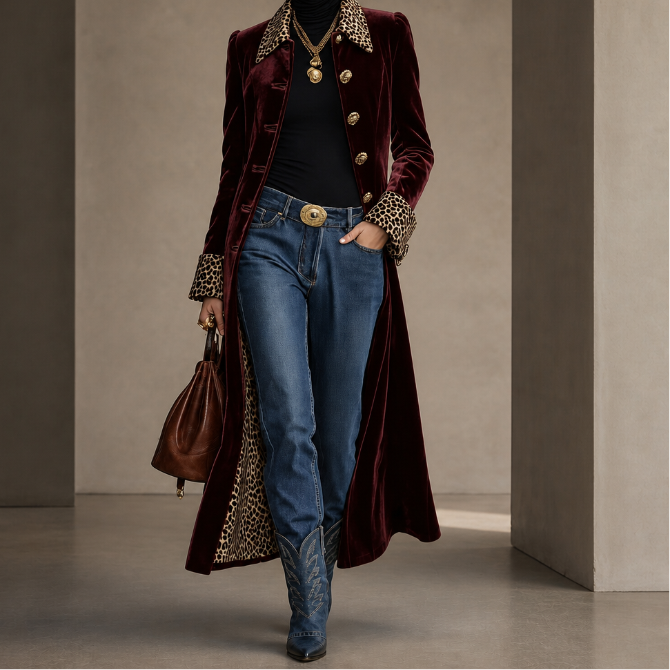 Vintage Bohemian Long Coat