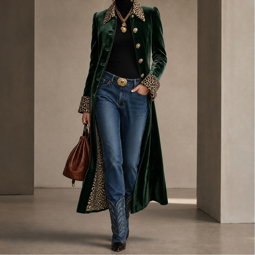 Vintage Bohemian Long Coat