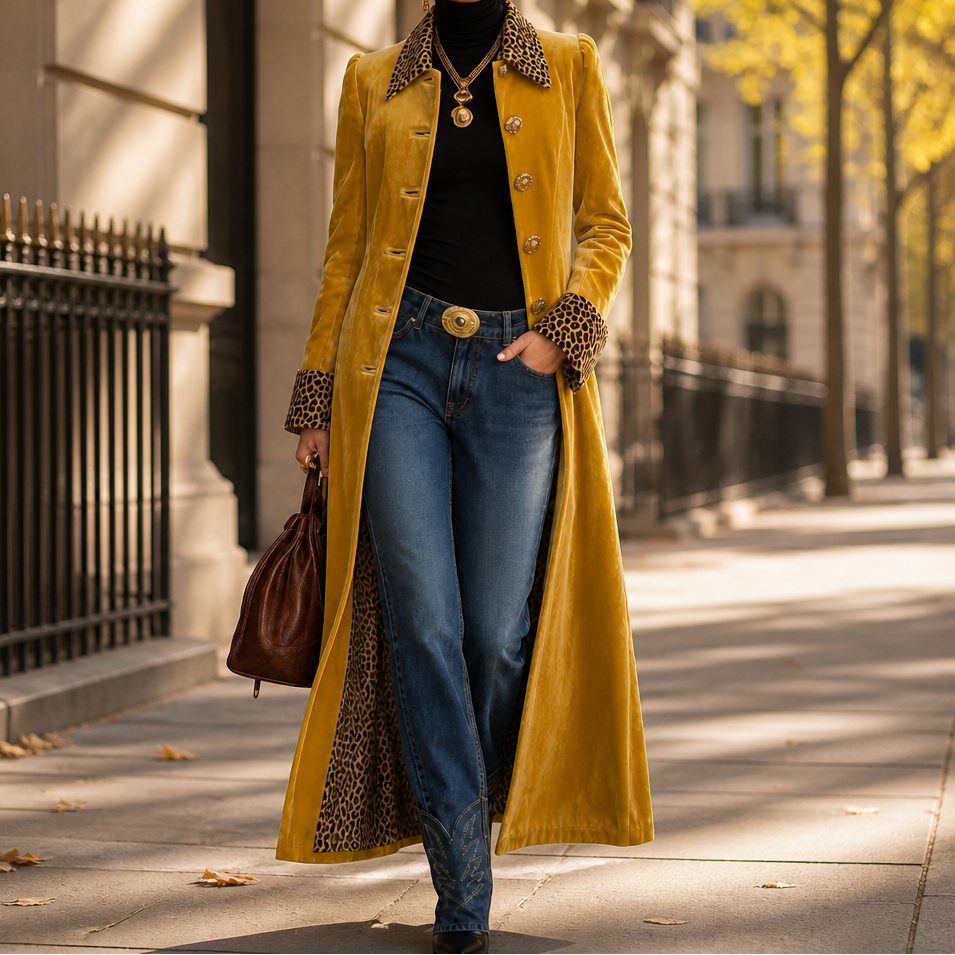 Vintage Bohemian Long Coat