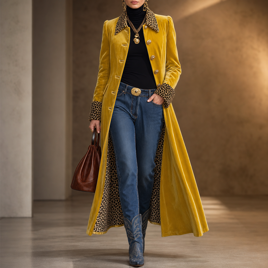 Vintage Bohemian Long Coat