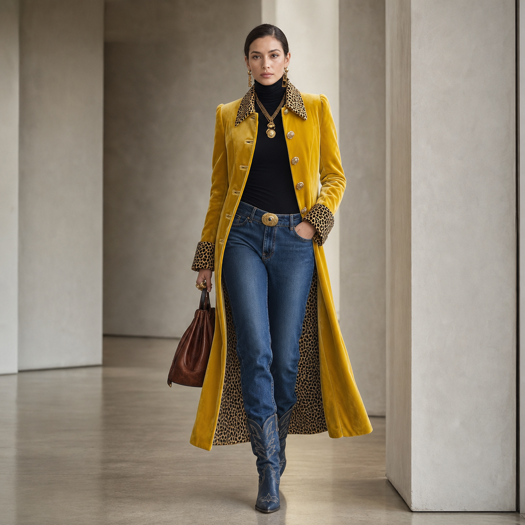 Vintage Bohemian Long Coat