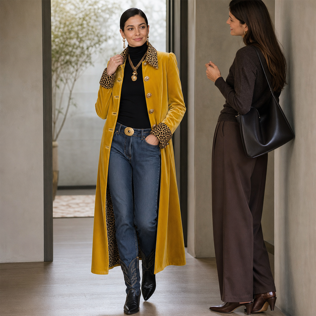 Vintage Bohemian Long Coat