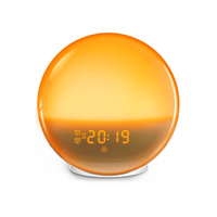 Wake-Up Light Alarm Clock with Radio & Nature Sounds - GlowRise