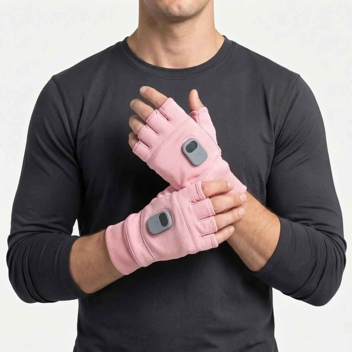 Warm Fingerless Electric Heated Gloves
