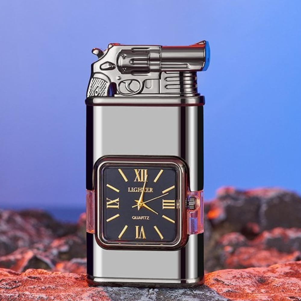 WatchLighter: Vintage-Inspired Multifunctional Double Flame Watch Lighter
